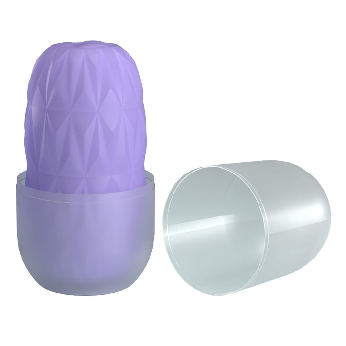 Pretty Love Athena Alice egg masturbator with purple cactus toothbrush holder