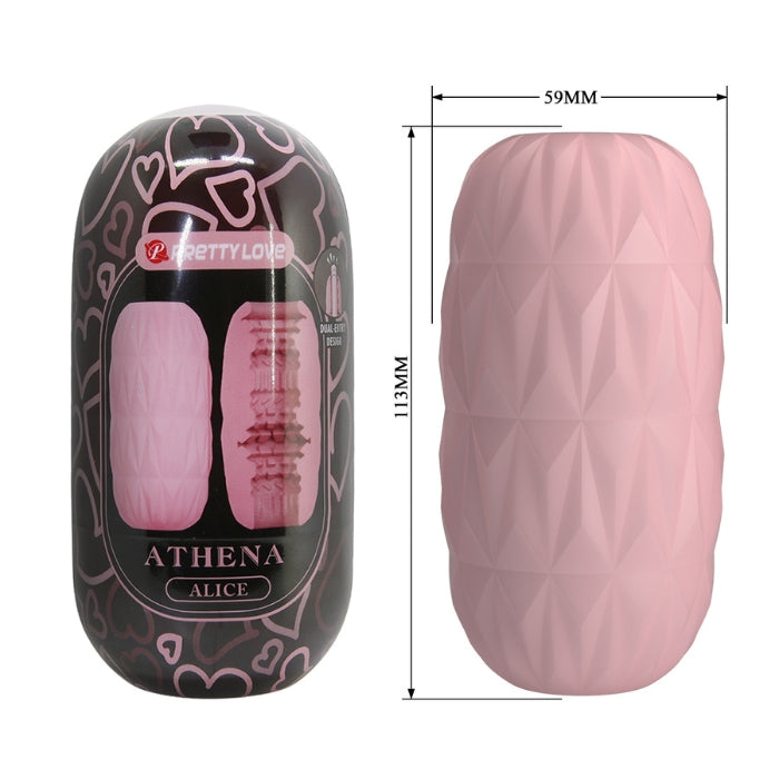 Pretty Love Athena Alice egg masturbator in pink textured silicone