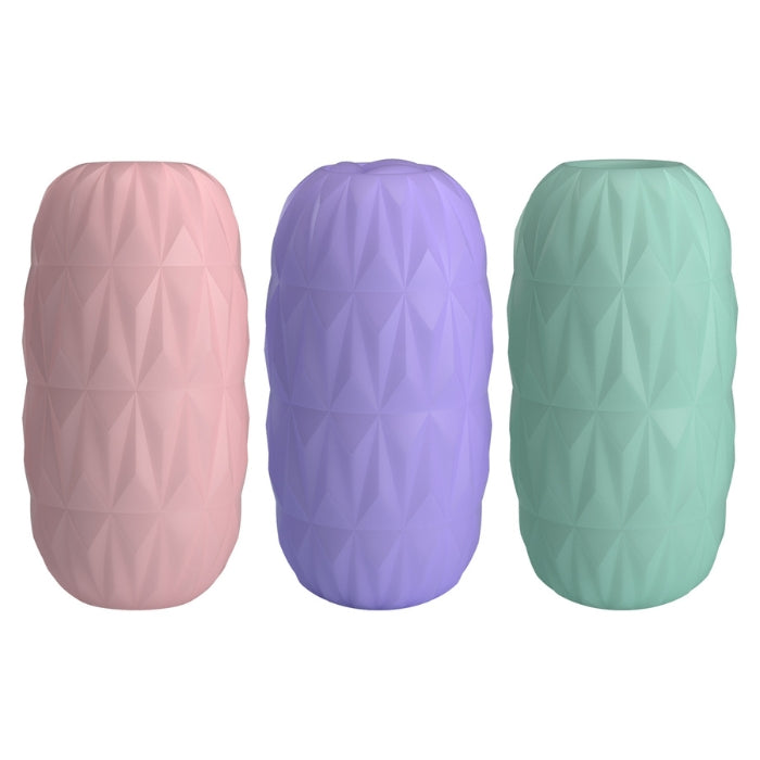 Pretty Love Athena Alice egg masturbator with pastel geometric vases