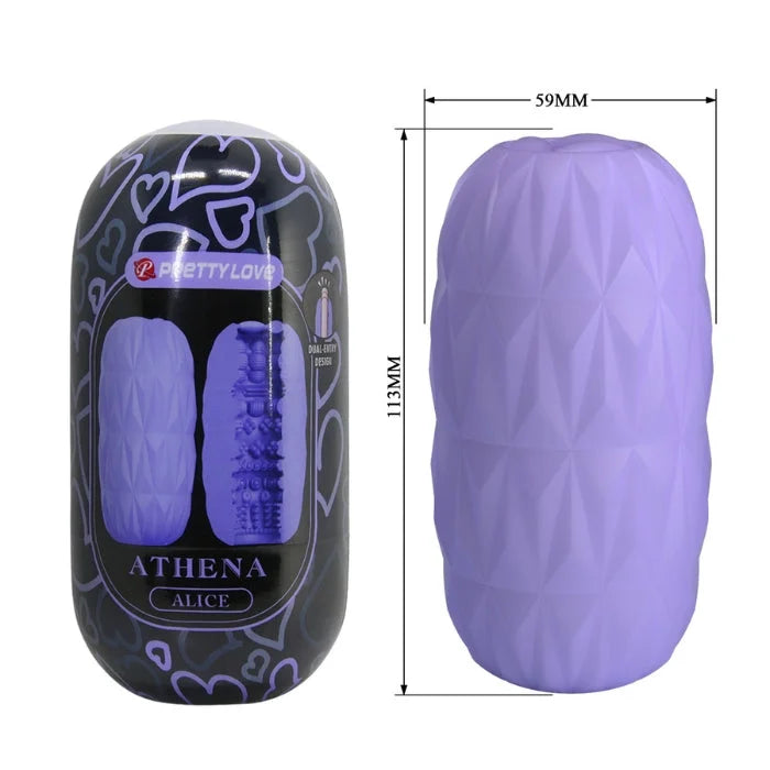 Pretty Love Athena Alice egg masturbator in purple with textured surface