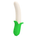 Pretty Love Banana Knight vibrator in cream with green stem base