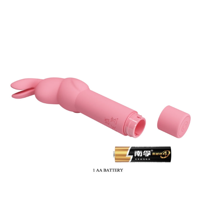 This sleek silicone vibrator tantalises your clitoris with 10 teasing vibration modes that are sure to have your toes curling. With a simple one-button operation at the base of the vibrator. The silky-smooth material glides like a dream with water-based lubricant and is also waterproof for easy cleaning after play. Takes 1 AA battery (not included).