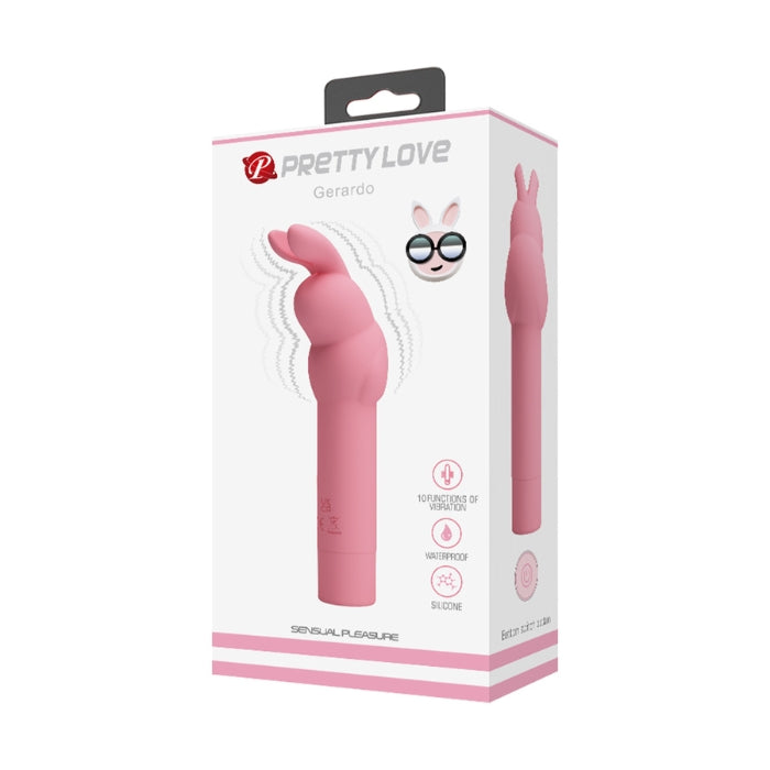 This sleek silicone vibrator tantalises your clitoris with 10 teasing vibration modes that are sure to have your toes curling. With a simple one-button operation at the base of the vibrator. The silky-smooth material glides like a dream with water-based lubricant and is also waterproof for easy cleaning after play. Takes 1 AA battery (not included).