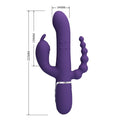 Pretty Love Cammy purple cactus silicone double penetration vibrator