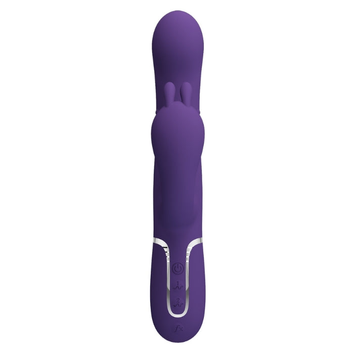 Pretty Love Cammy purple rabbit vibrator with silver accents