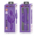 Pretty Love Cammy double penetration vibrator in purple with ridges