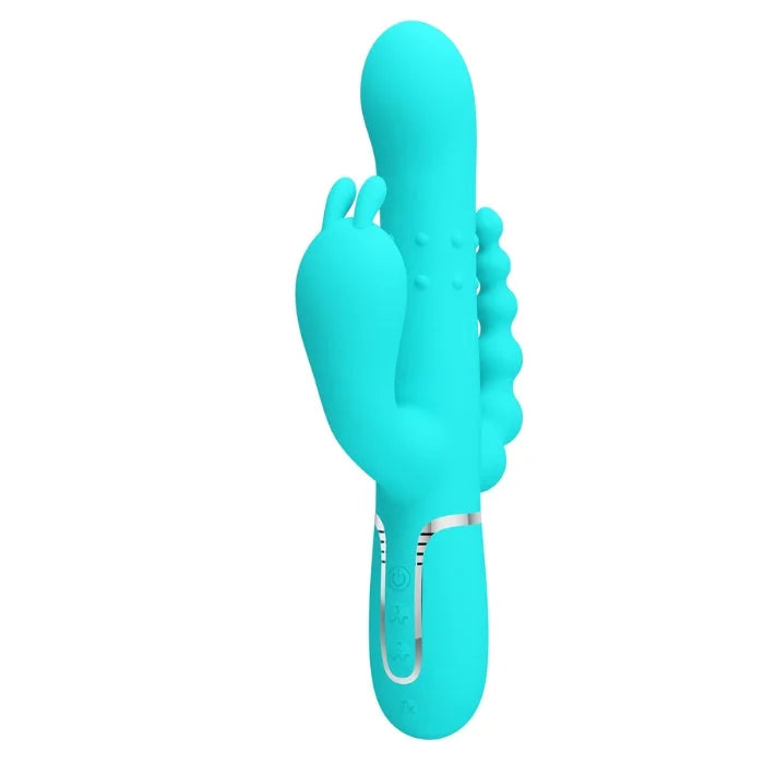 Pretty Love Cammy Aqua rabbit vibrator with rolling bead modes