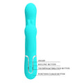 Pretty Love Cammy Aqua rabbit vibrator with rolling bead modes