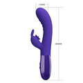 Pretty Love Cerberus Youth flexible rabbit clitoral vibrator in purple