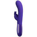 Pretty Love Cerberus Youth flexible rabbit clitoral vibrator in purple silicone