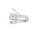 White USB cable with 3.5mm audio jack for Pretty Love Clitoral Pincher Vibrator Hedy Clip