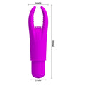 Bright purple Pretty Love Clitoral Pincher Vibrator with claw-like clitoral attachment