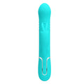 Pretty Love Coale aqua rabbit vibrator with turquoise silicone and bunny grip