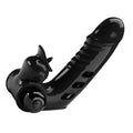 Pretty Love black glossy silicone cock ring with mini finger clit licker