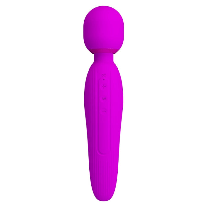 Pretty Love Curtis Wand Massager in vibrant pink silicone