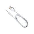 Pretty Love Curtis Wand Massager pink with white coiled USB audio cable