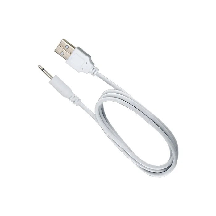Pretty Love Curtis Wand Massager pink with white coiled USB audio cable