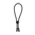 Black Pretty Love Delay ball loop with elastic neck strap and button