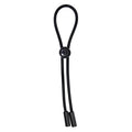Pretty Love Delay black cock ring with ball loop and button