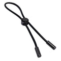 Black Pretty Love Delay cock ring with ball loop strap and metallic clasp