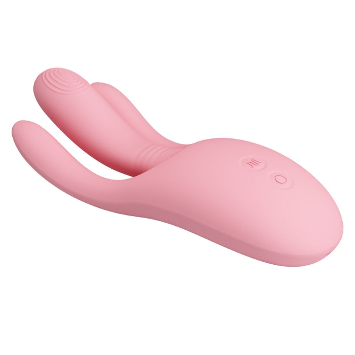 Pink Pretty Love Diego rabbit vibrator with smooth contours