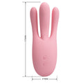 Pretty Love Diego pink silicone hand vibrator with finger protrusions