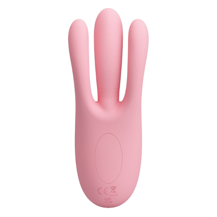 Pink Pretty Love Diego hand-shaped silicone vibrator with fingers