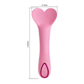 Pretty Love DJ Cock pink heart vibrator with shining decorative ring