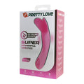 Pink Pretty Love DJ Cock Vibrator with shining decorative ring in box