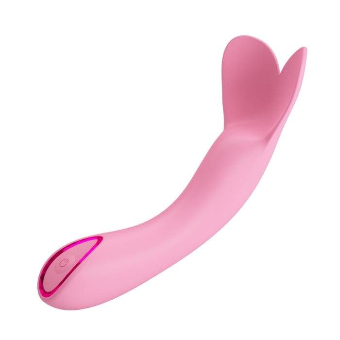 Pink Pretty Love DJ Cock Vibrator with shining decorative ring