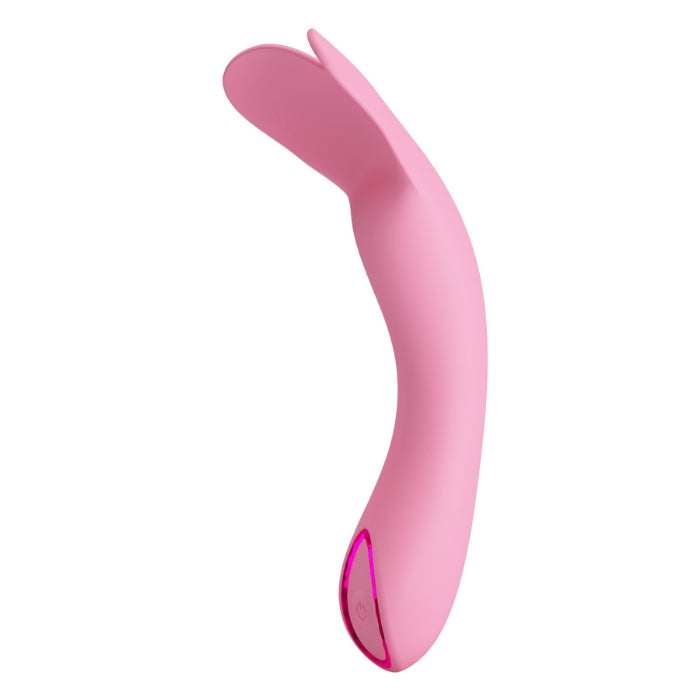 Pretty Love DJ Cock Vibrator in pink with shining decorative ring