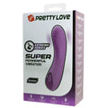 Purple Pretty Love DJ Dick vibrator with silicone body in branded box