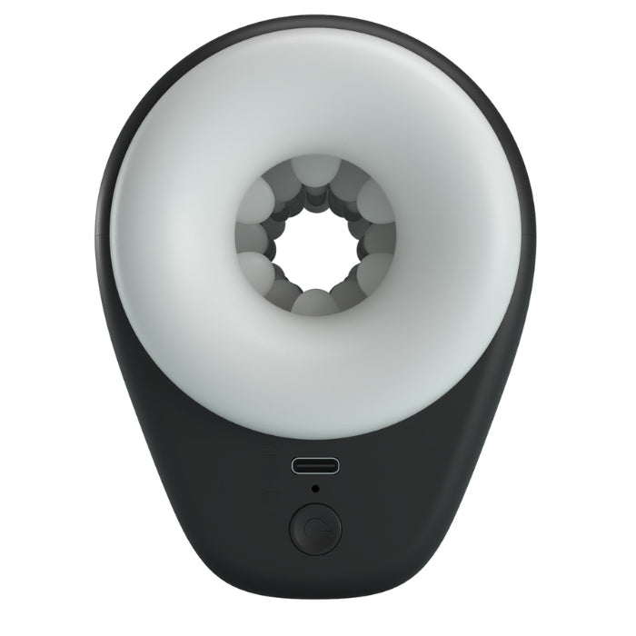 Pretty Love DJ Girl black masturbator with illuminated ring and USB-C port