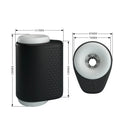 Pretty Love DJ Girl black silicone vibrating masturbator with hexagonal texture