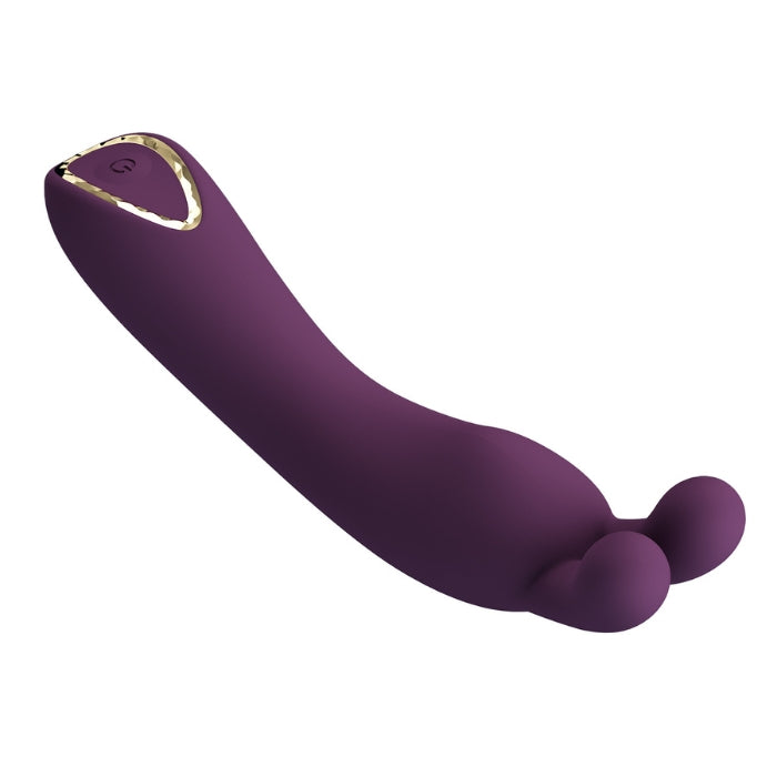 Pretty Love DJ Rabbit vibrator in plum with purple silicone body