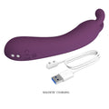 Pretty Love DJ Rabbit vibrator with purple silicone body and tail