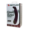 Pretty Love DJ Rabbit vibrator in plum purple silicone body