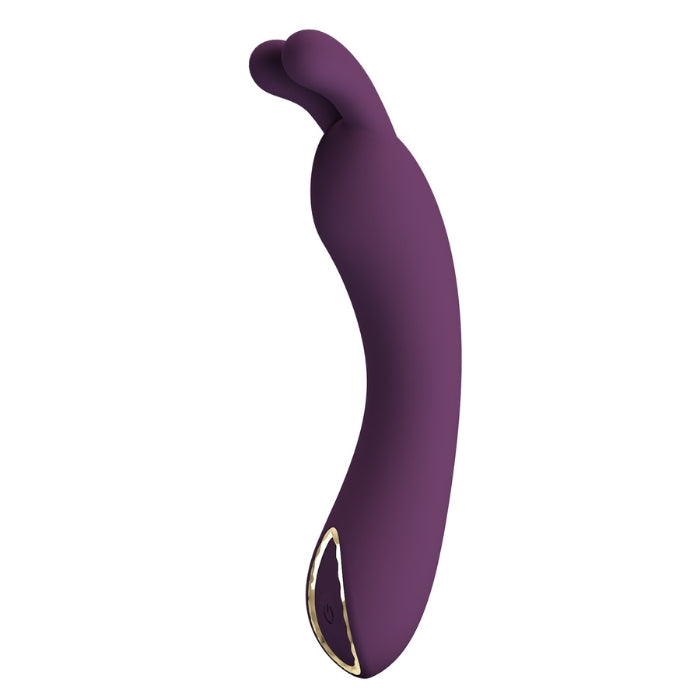 Pretty Love DJ Rabbit vibrator in plum with purple silicone body