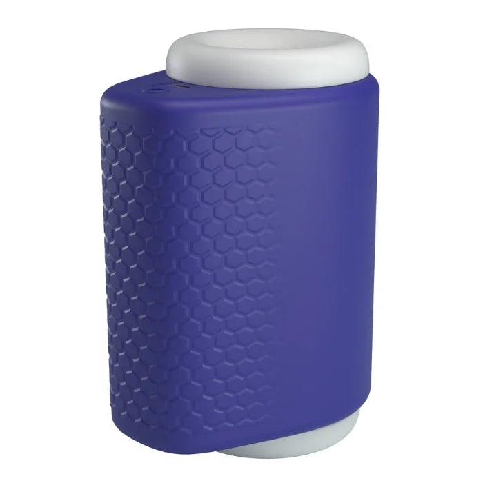 Pretty Love DJ Lady manual squeezing masturbator in purple silicone with hexagonal texture
