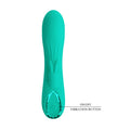 Teal Pretty Love DJ Stick Rabbit Vibrator with silicone body