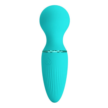 Pretty Love Dwayne Mini Wand Aqua teal silicone vibratory wand