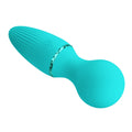 Pretty Love Dwayne Mini Wand in aqua with teal silicone and textured grip