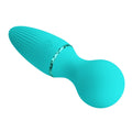 Pretty Love Dwayne Mini Wand in aqua with teal silicone and textured grip