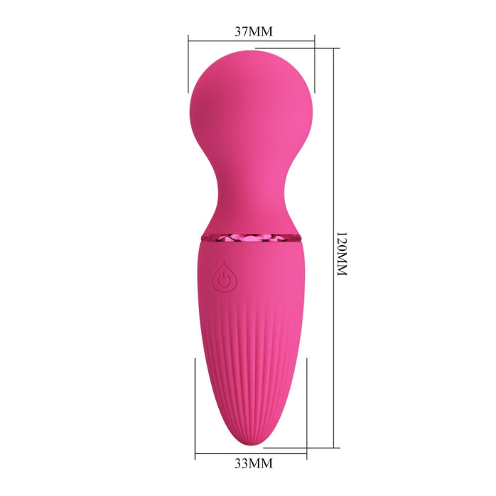 Pretty Love Dwayne Mini Wand pink silicone vibrator with rounded head