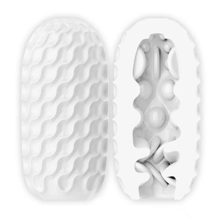 White Pretty Love Egg Hot Wave Venus X silicone masturbator toy