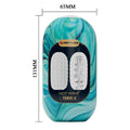 Teal marbled Pretty Love Hot Wave Venus X masturbator with white inserts