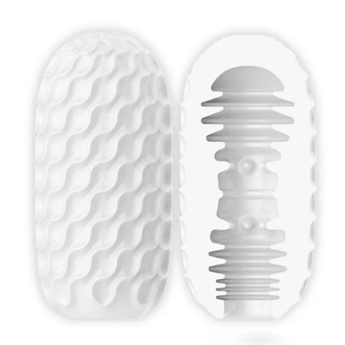 White Pretty Love Egg Whirl Mystery Venus X silicone masturbator