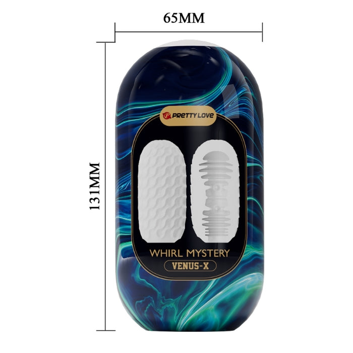 Pretty Love Egg Whirl Mystery Venus X Masturbator in teal blue