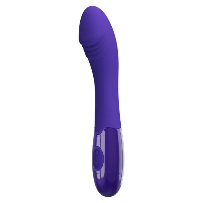 Pretty Love Elemental Youth Vibrator in glossy purple silicone
