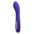 Pretty Love Elemental Youth Vibrator in glossy purple silicone with curved design